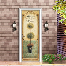 Load image into Gallery viewer, landscape pattern door wallpaper stickers Beach, waves, sunset home decor door poster for wall stickers on door 200cm*77cm