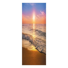 Load image into Gallery viewer, landscape pattern door wallpaper stickers Beach, waves, sunset home decor door poster for wall stickers on door 200cm*77cm