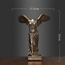 Load image into Gallery viewer, European Victory Goddess Figures Sculpture Resin Crafts Home Decoration Retro Abstract Goddess Statues Ornaments Business Gifts