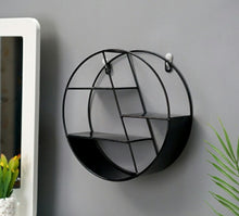 Load image into Gallery viewer, Nordic INS Metal Decorative Hanging Shelf Round Hexagon Storage Holder Shelves Home Wall Decoration Potted Ornament Stand Rack