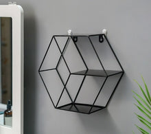 Load image into Gallery viewer, Nordic INS Metal Decorative Hanging Shelf Round Hexagon Storage Holder Shelves Home Wall Decoration Potted Ornament Stand Rack