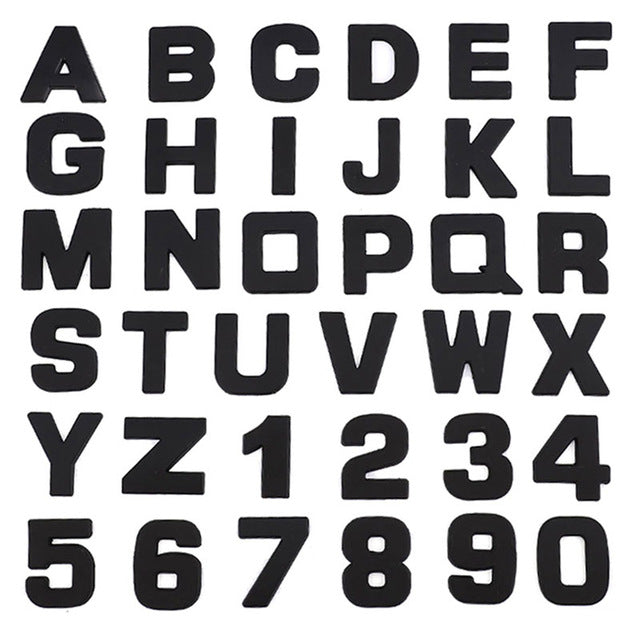 Never Rust Do Not Paint Off 25mm 3D Kirsite Letter Stickers Logo Car Stickers for Car Body Sticker Car Accessories