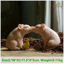 Load image into Gallery viewer, Everyday Collection Cute pig home decoration accessories fairy garden miniature animal figurines car desktop decor birthday gift