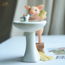 Load image into Gallery viewer, Everyday Collection Cute pig home decoration accessories fairy garden miniature animal figurines car desktop decor birthday gift